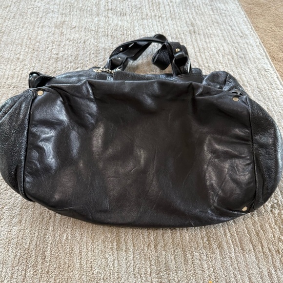 Vintage See by Chloe Funny Love Black Leather Shoulder Bag with Flaw - Picture 4 of 16